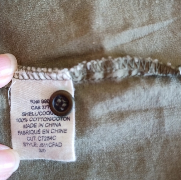 Billabong Women's Light Washed Army Green Jacket/Shirt - Picture 15 of 16